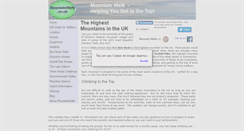 Desktop Screenshot of mountainwalk.co.uk